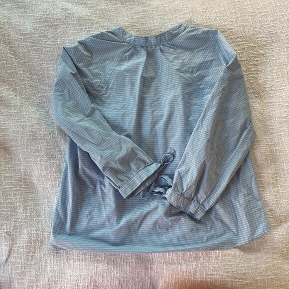 Madewell Striped Long Sleeve Blouse - Blue & White - Picture 2 of 3